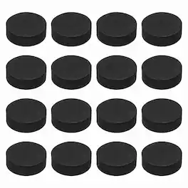 Unique Bargains - Single Sided Speaker Isolation Pads 35x12mm Round EVA Acoustic Foam Anti-Vibration Feet for Speaker Subwoofer, 16pcs - Black