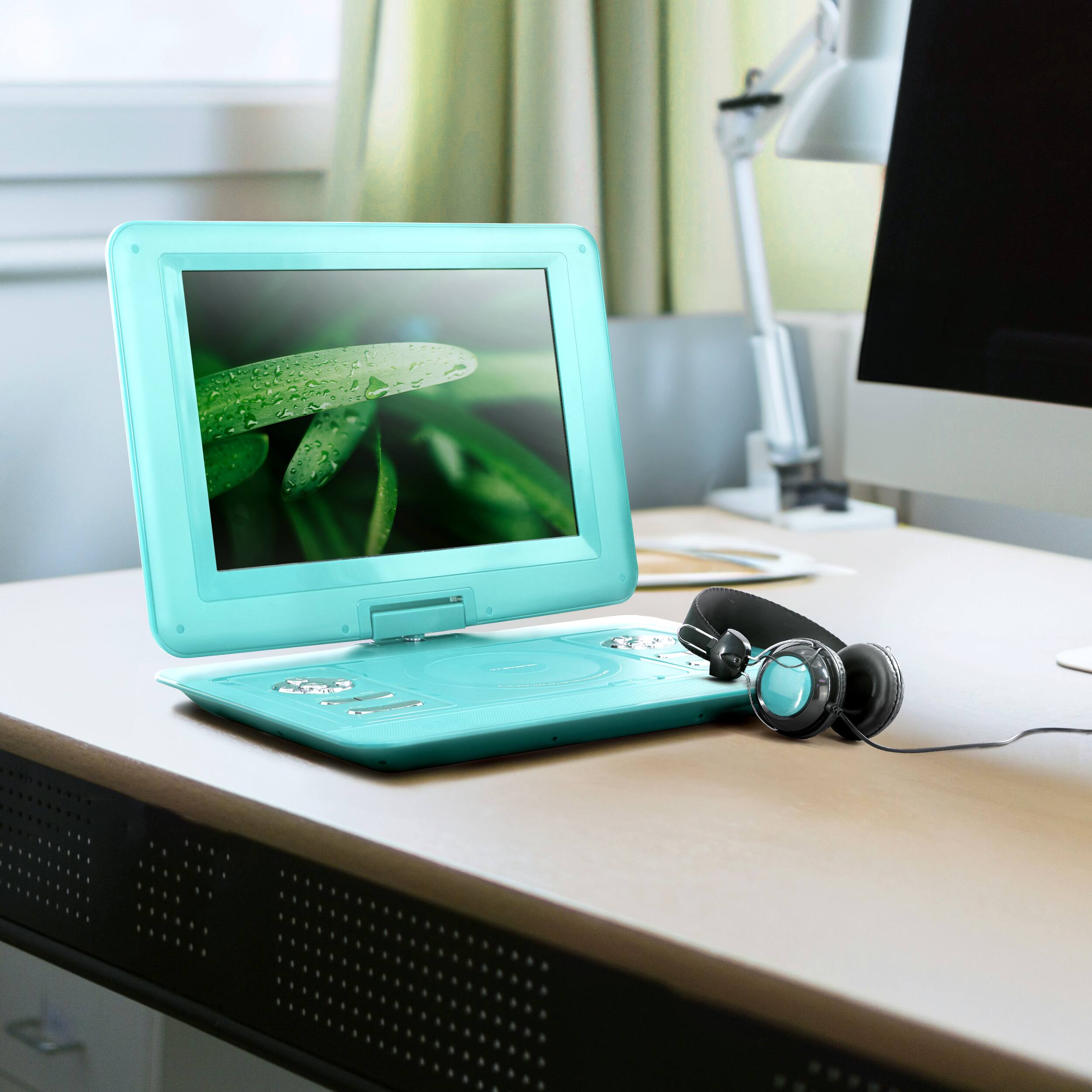 Alt View 2. Trexonic - 13.3 Inch Portable TV DVD Player with Color TFT LED Screen and USB/HD/AV Inputs - Teal.