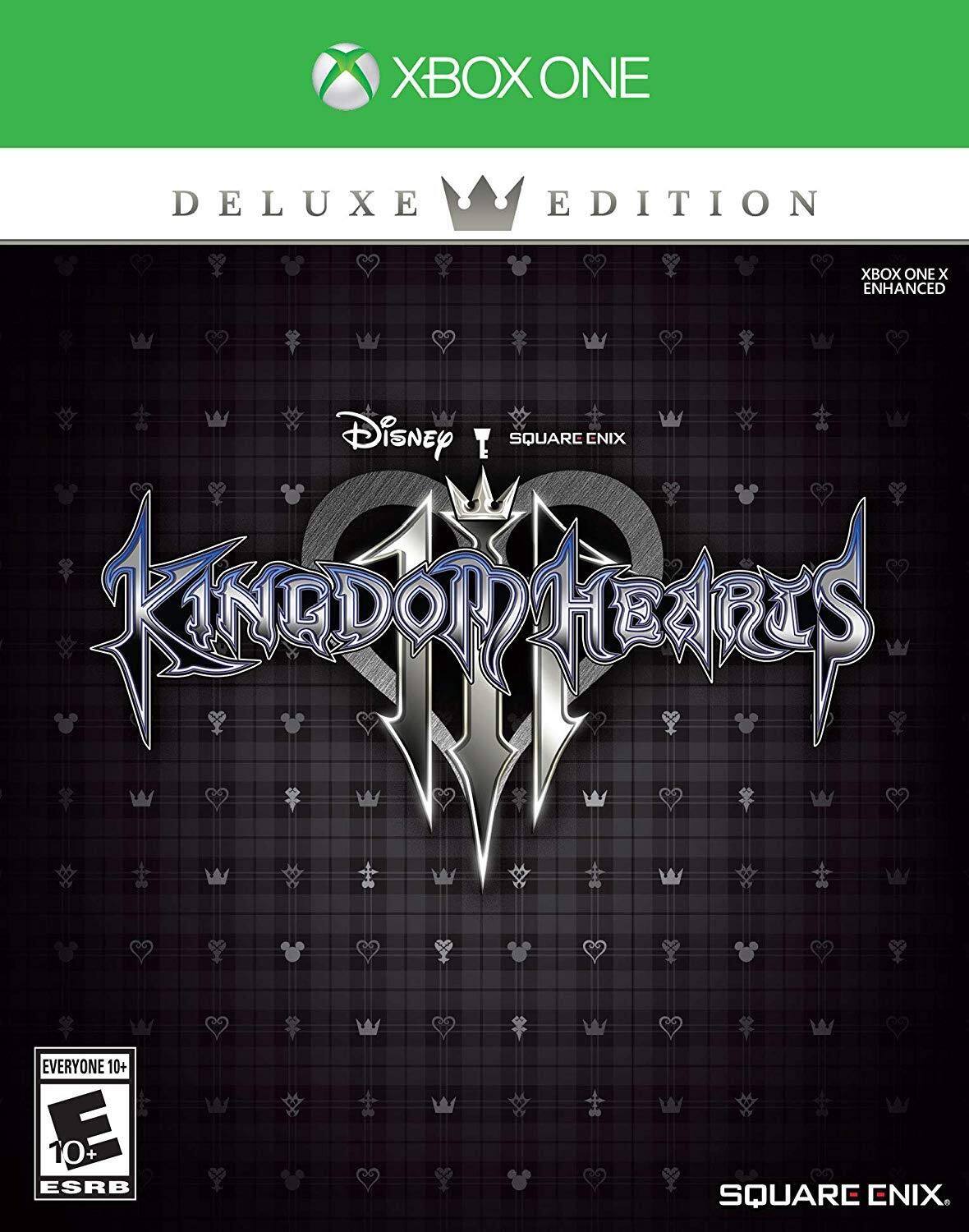 XBOX ONE DELUXE EDITION  
XBOX ONE X ENHANCED  
Disney SQUARE ENIX  
KINGDOM HEARTS  
EVERYONE 10+  
ESRB  
SQUARE ENIX - E10+ (Everyone 10+)