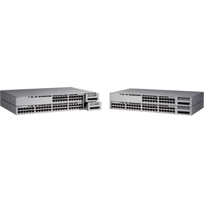 Cisco Consumer Products - Cisco Catalyst 9200L 48-port Partial PoE+ 4x10G Uplink Switch, Network Essentials - 48 Ports - Manageable - 3 Layer - Black