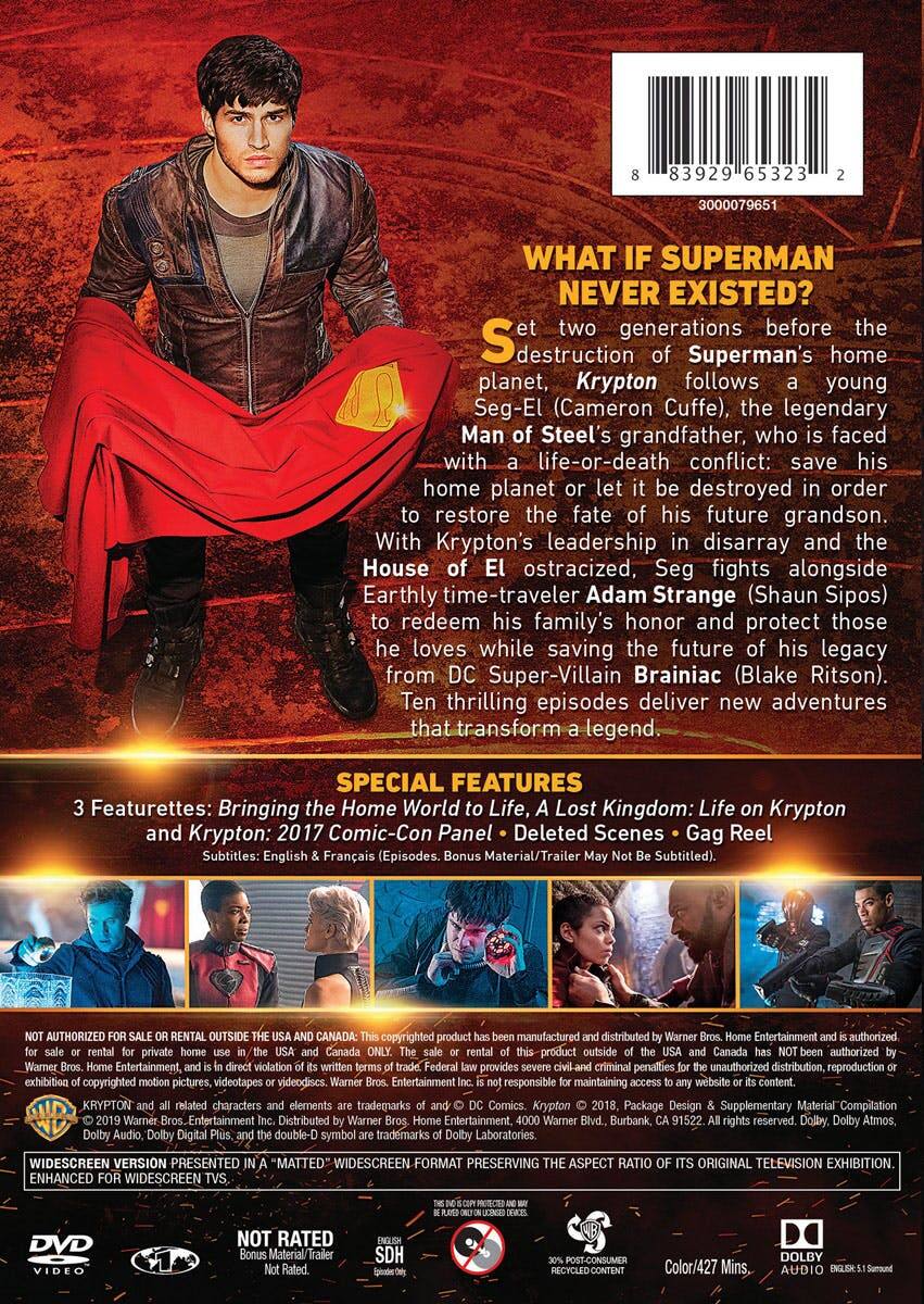 Back. Krypton: The Complete First Season [DVD].