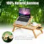 100% Natural Bamboo - 4 Tier - Load 33LBS Each Tier - Excellent in Stability and Durability - Smooth Surface for High Security