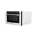 Angle. ZLINE - Autograph 24 in. 1.2 cu. ft. Built-in Microwave Drawer in Stainless Steel and Polished Nickel Helix Handle - Stainless Steel.