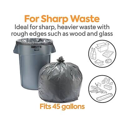 For Sharp Waste  
Ideal for sharp, heavier waste with rough edges such as wood and glass  
Fits 45 gallons