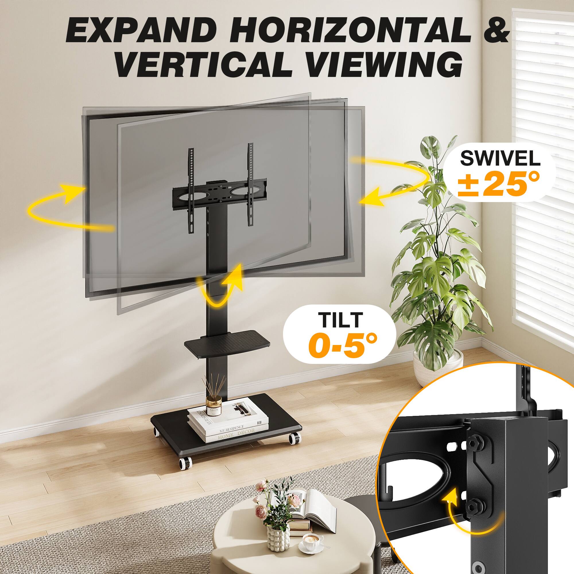 EXPAND HORIZONTAL & VERTICAL VIEWING  
SWIVEL ±25°  
TILT 0-5°  
10:31-0006 RESIDOLL MY DECOR HOME
