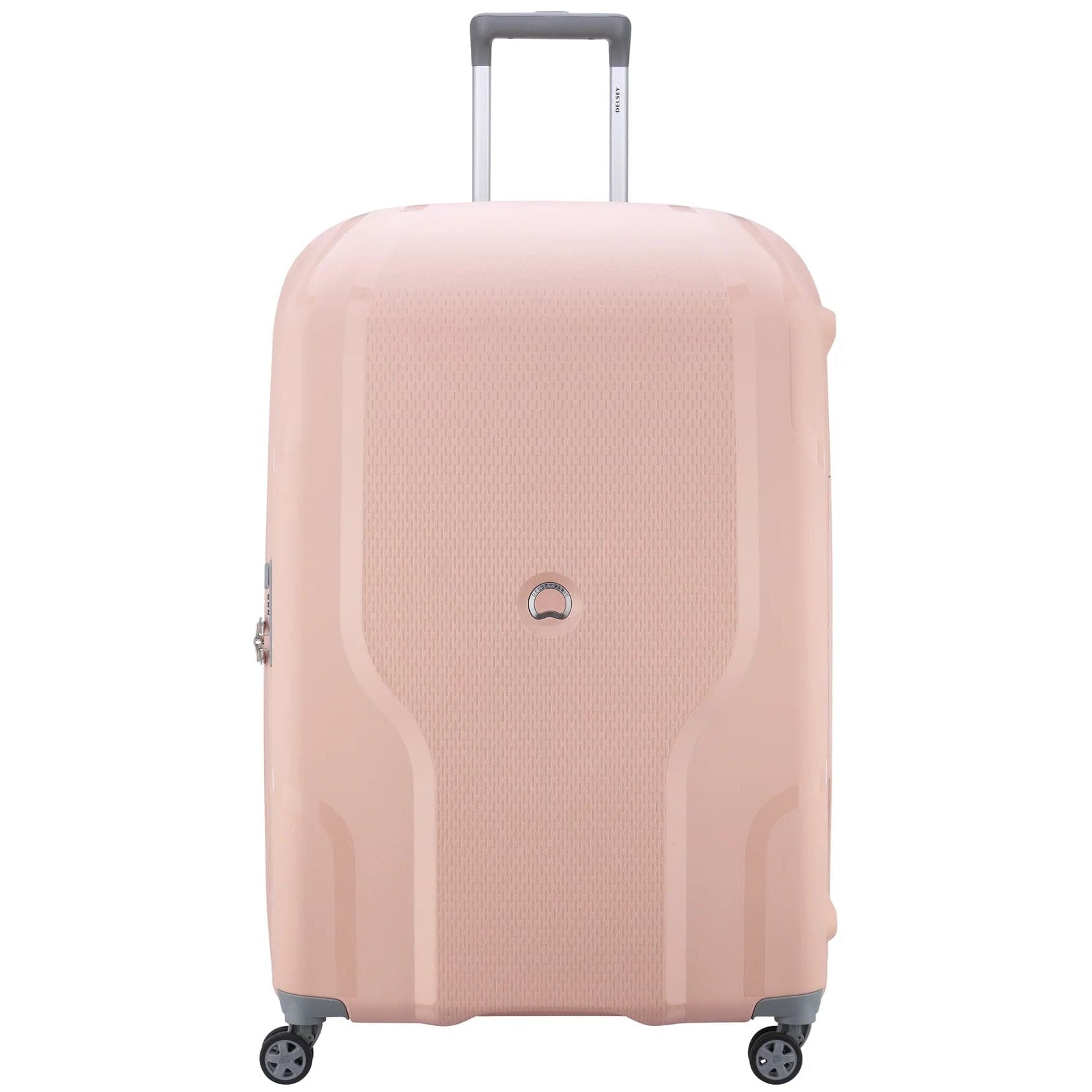 Front. Delsey - Delsey Clavel Checked Expandable Spinner - 30arge - Pink.