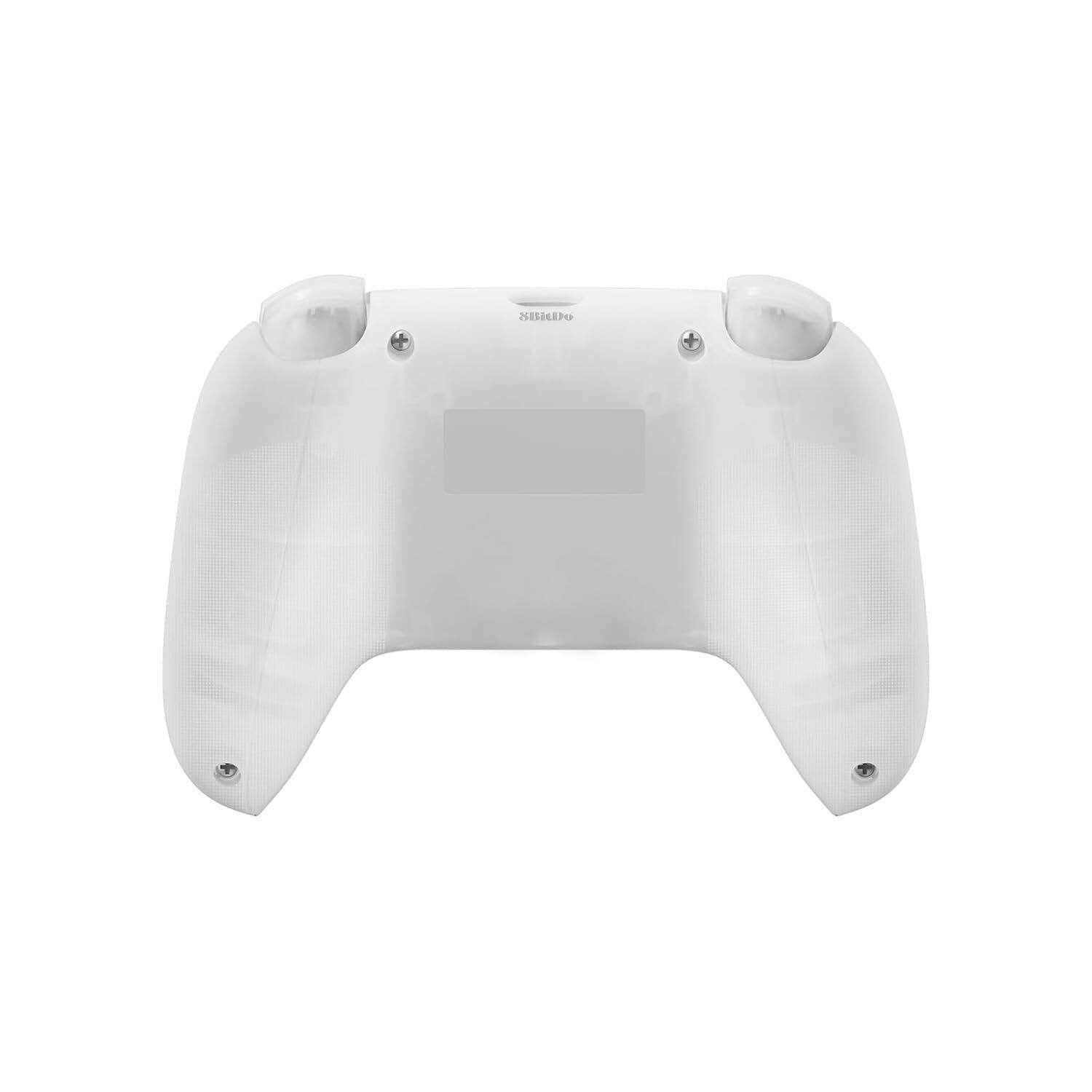 Back. 8BitDo - 8Bitdo Ultimate Mini Wired Controller with RGB Ring, Hall Effect Joysticks and Triggers for Xbox, Windows - Translucent - White.