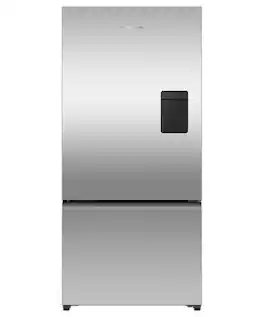 Fisher & Paykel - 32 in. Wide 18.2 Cu. Ft. Bottom Mount Freezer Freestanding Refrigerator with Ice & Water - Stainless Steel