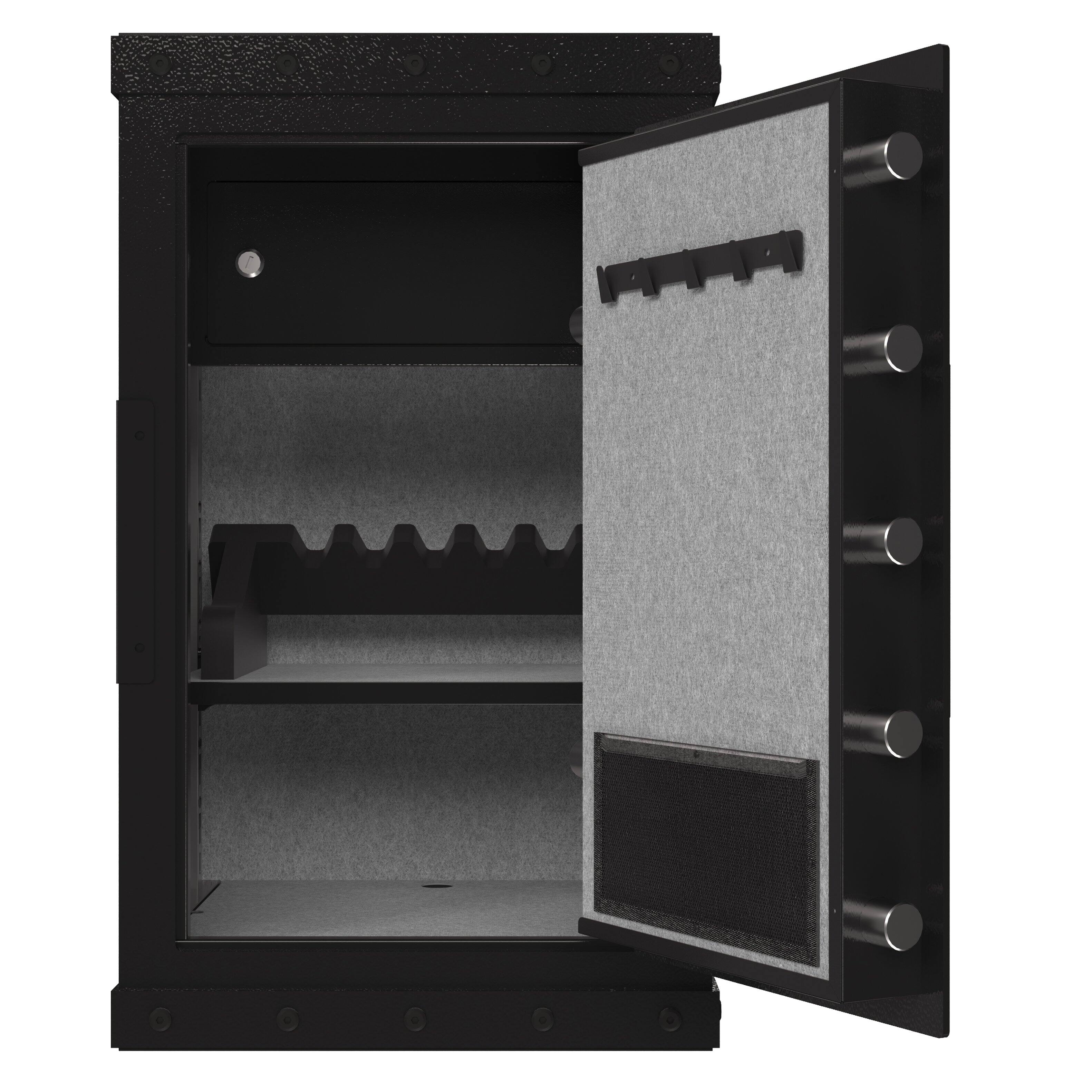 Alt View 1. GOODSILO - Large Digital Safe - Home & Office Security with Fingerprint & Key Access, Steel Construction - Black.