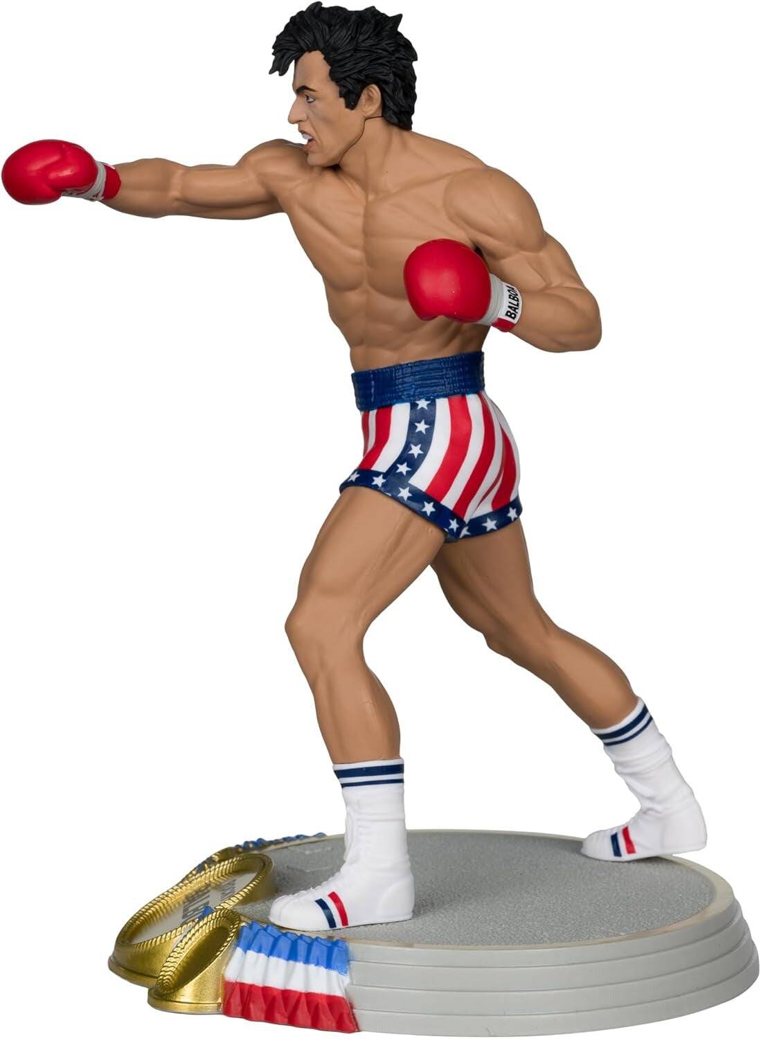 Alt View 7. McFarlane Toys - Movie Maniacs: Rocky 4 Rocky Balboa Posed - 6" Figure - Black.