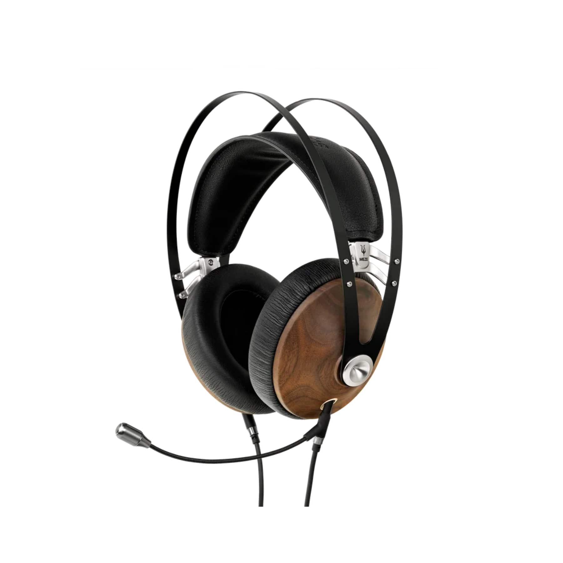 Meze Audio - 99 Classic Headphones With Boom Mic - Walnut Gold - Silver