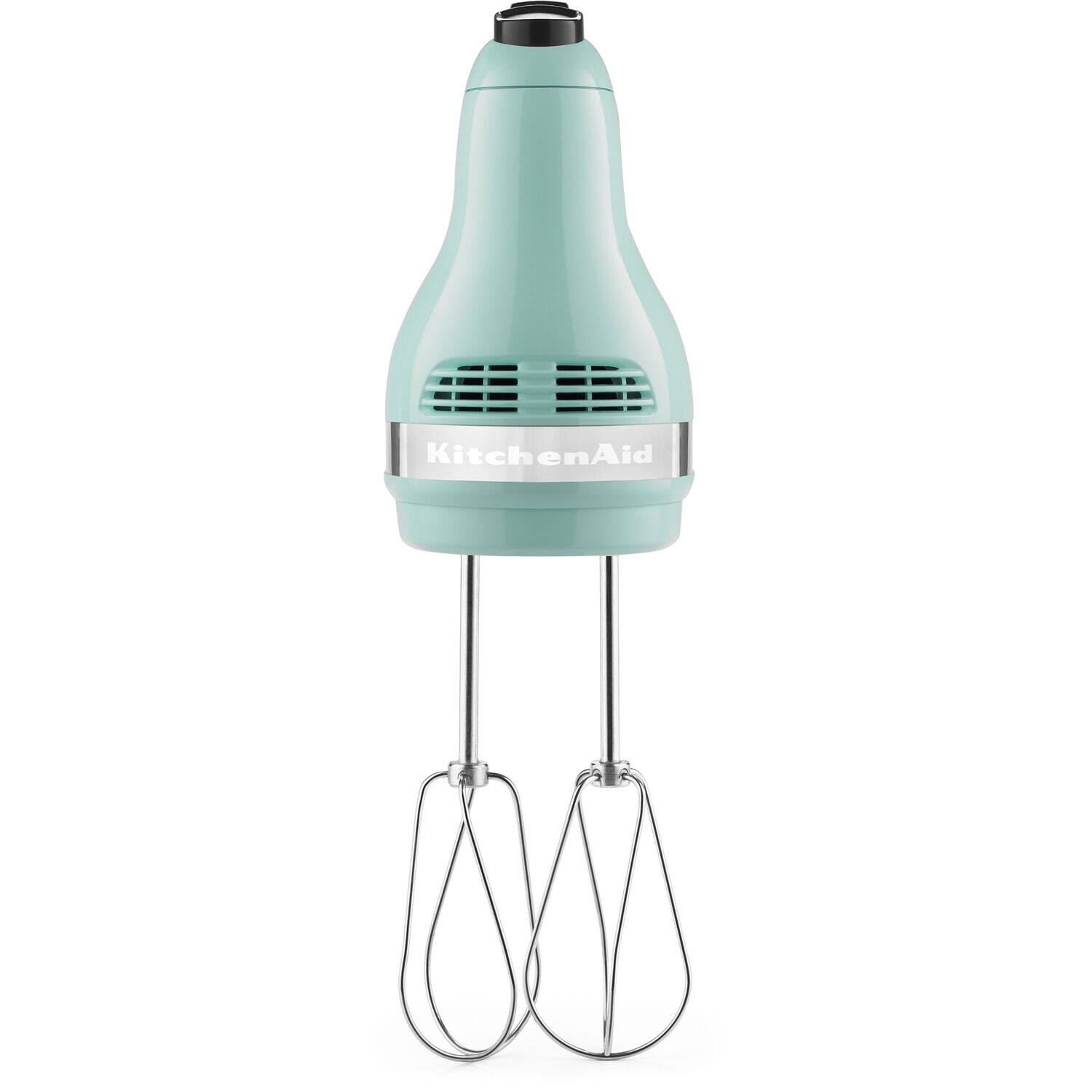 Angle. KitchenAid - KHM512IC Ultra Power 5-Speed Hand Mixer - Ice Blue.