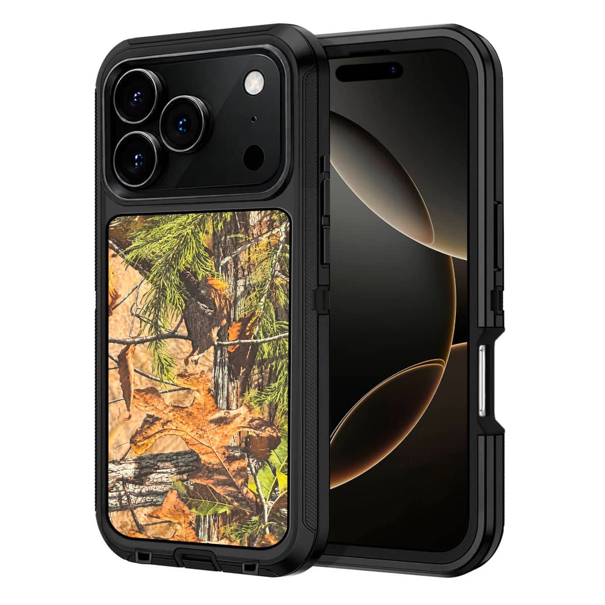 Entronix - Case Compatible with iPhone 18 Pro Max - Triple-Layer Heavy Duty Protection - Camouflage