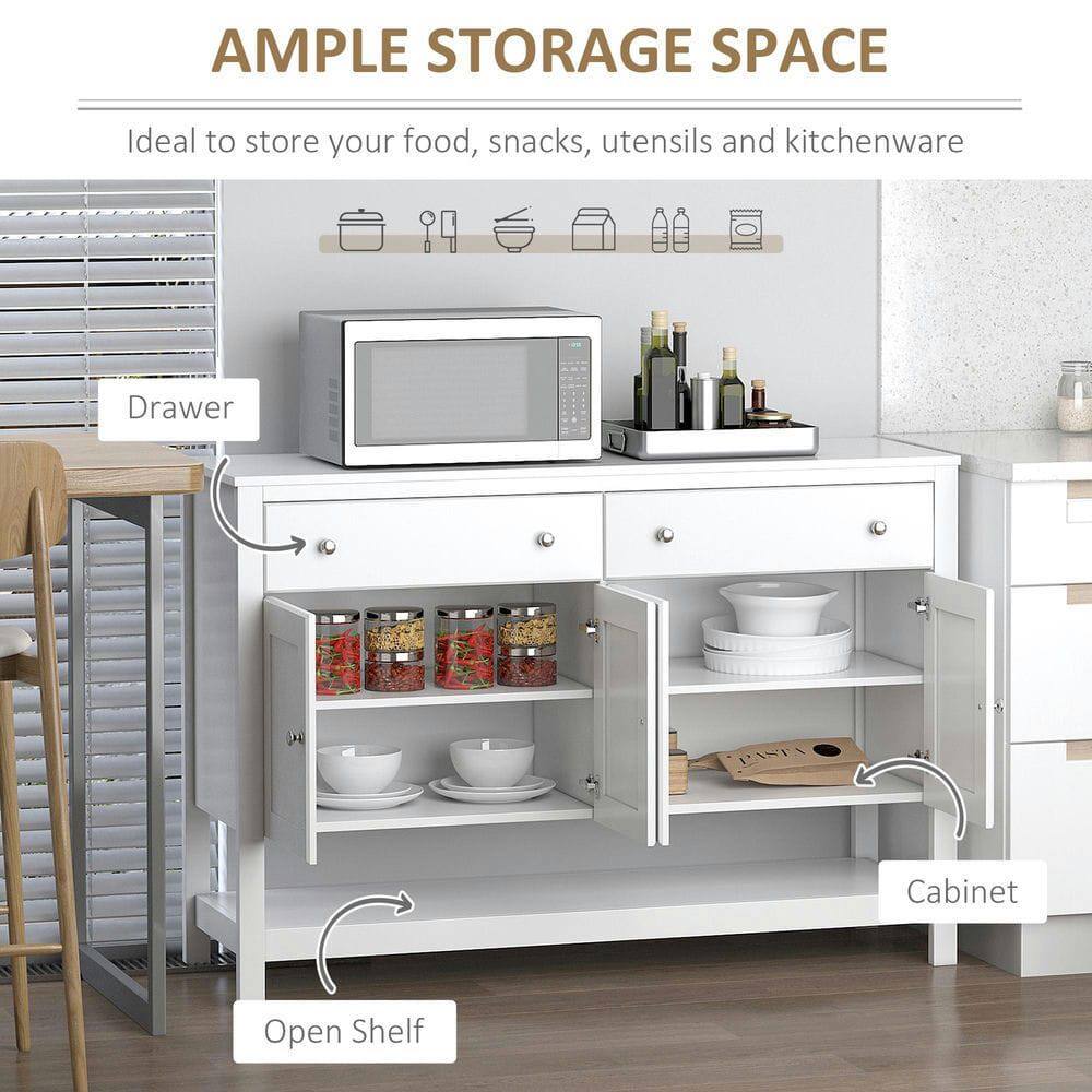 **AMPLE STORAGE SPACE**

Ideal to store your food, snacks, utensils and kitchenware

- Drawer
- Open Shelf
- Cabinet