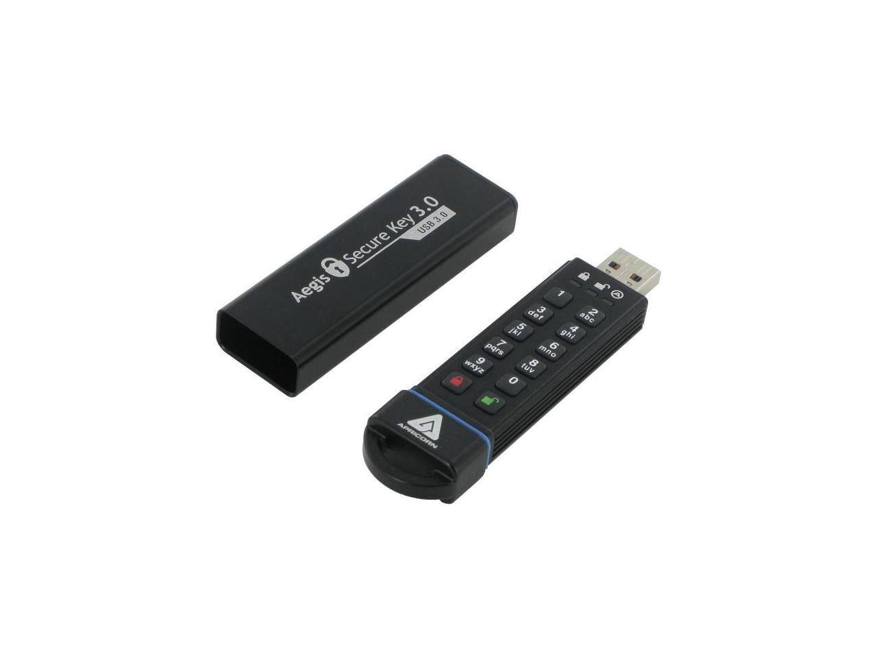 Aegis Secure Key 3.0  
USB 3.0  

1 2 abc  
4 5 def  
7 8 ghi  
9 0 jkl  
* mno  
# pqrs  

APRICORN