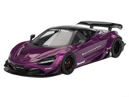 McLaren 720S "LB-Works" Purple Metallic with Black Top 1/18 Model Car by Top Speed
