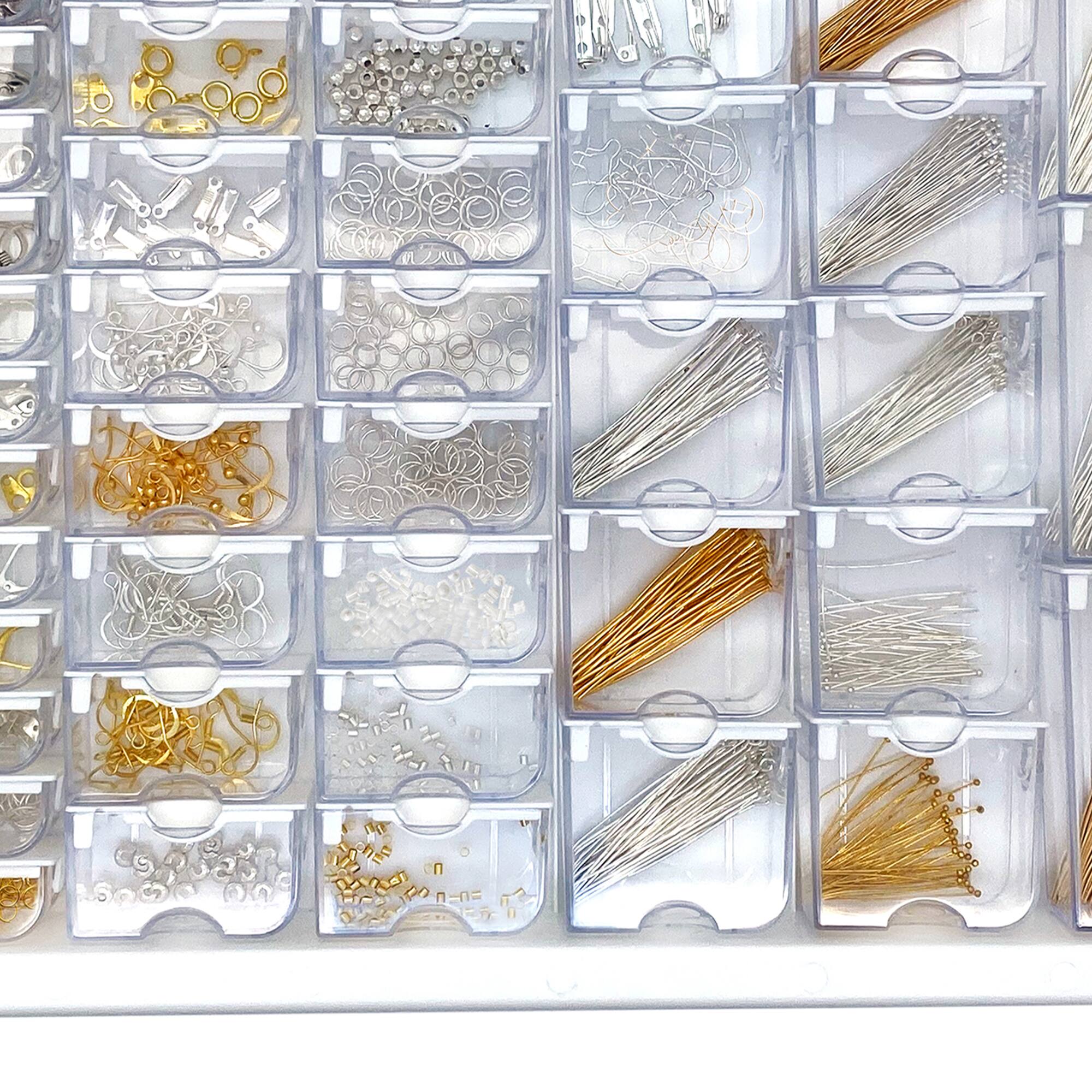 Alt View 2. Bead Storage Solutions - Bead Storage Solutions Elizabeth Ward 1,111pc Assorted Jewelry Findings Tray - Multicolor.