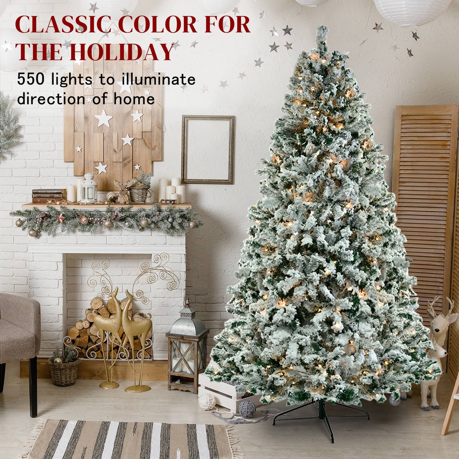 CLASSIC COLOR FOR THE HOLIDAY

550 lights to illuminate direction of home