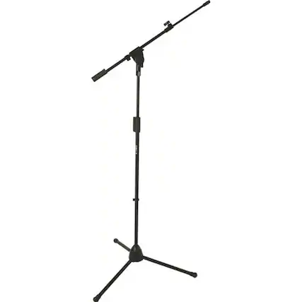 Front. Quik Lok - Quik Lok A-514 Pro Series Heavy-Duty Tripod-Base Mic Stand, Telescopic Boom.