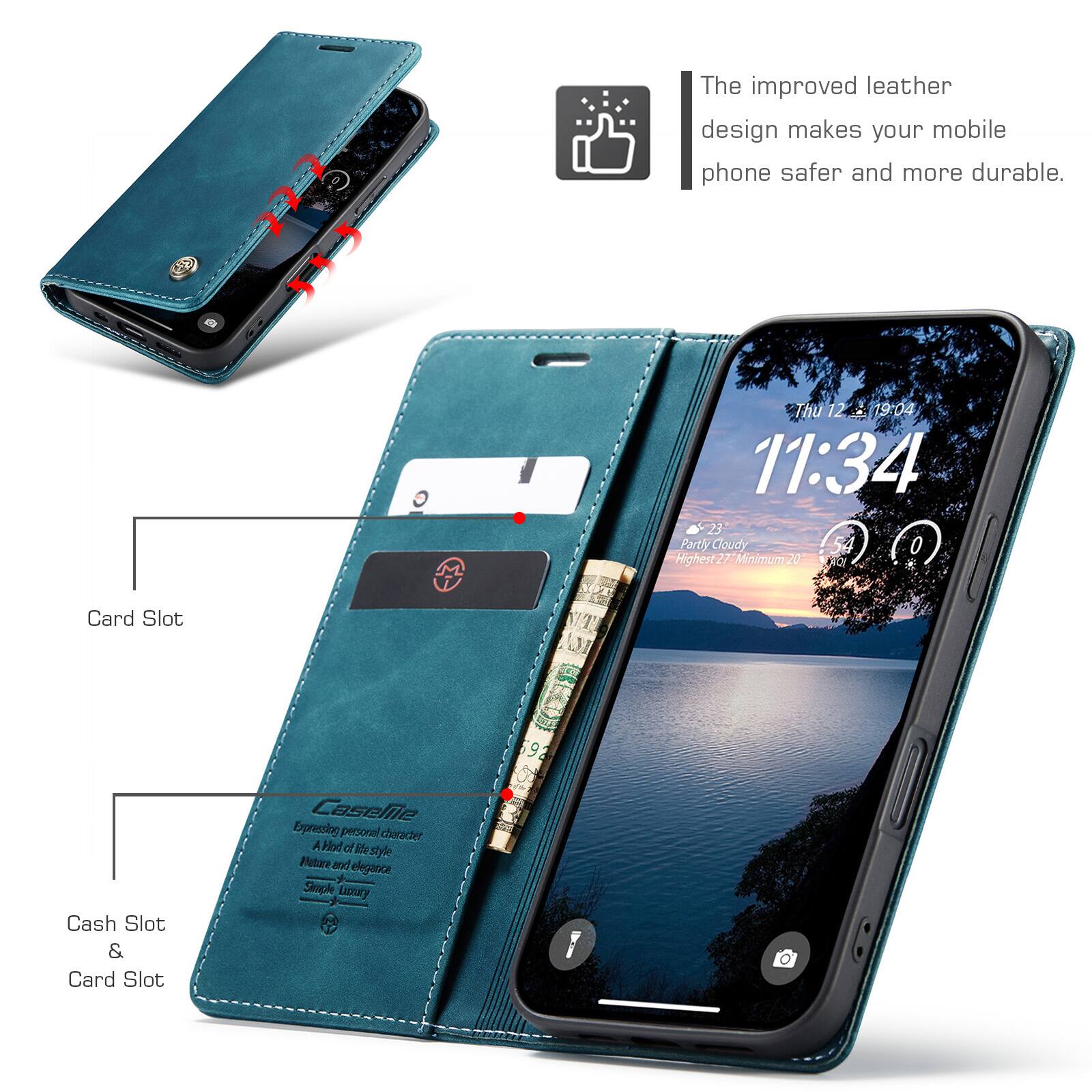 The improved leather design makes your mobile phone safer and more durable.

Thu 12. 19:04 11:34 23 Highest Partly Cloudy 27° Minimum 20 h

Card Slot

Cash Slot & Card Slot

Casem Expressing personal character A Hot of life style Nature bos elegince Simple Listury

592 e