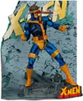 Front. McFarlane Toys - Marvel Cyclops 1:10th Scale Collectible with Scene (X-Men #1).
