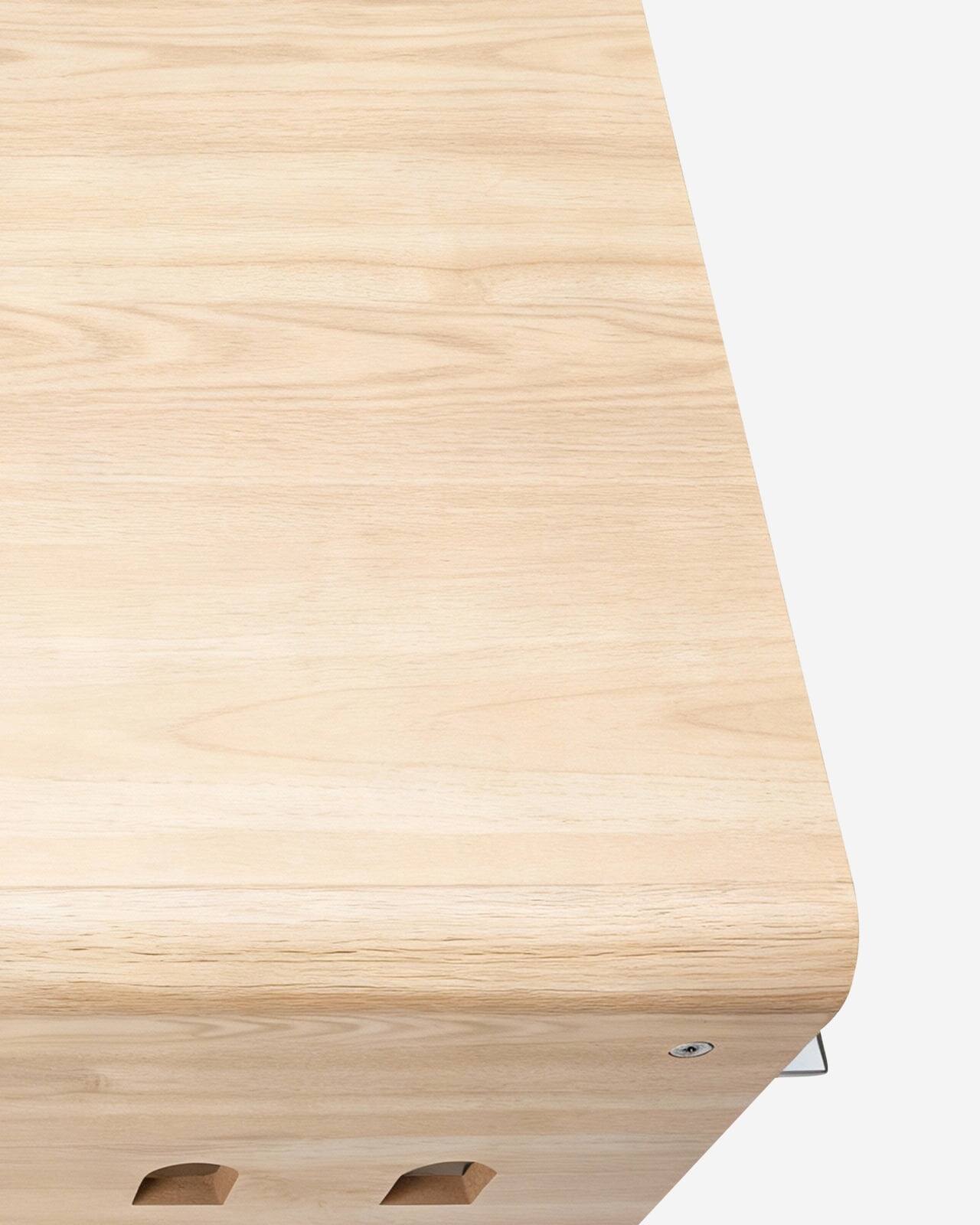 Alt View 3. Sugift - 37-Inch Dog Crate Furniture Side Table with Charging Station Flip-Up Acrylic Door - Oak.