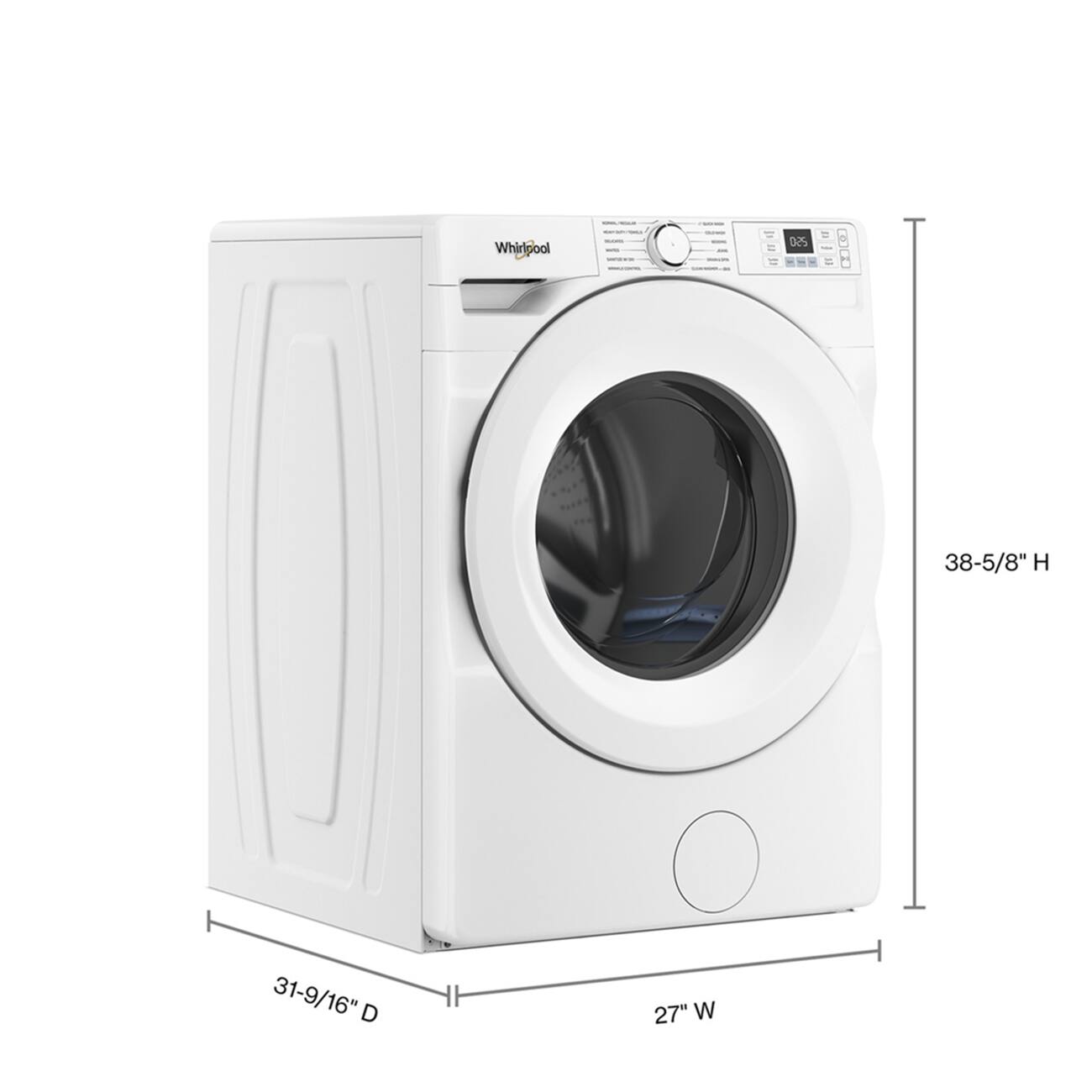 Whirlpool
BLASS
250
38-5/8" H
31-9/16" D
27" W