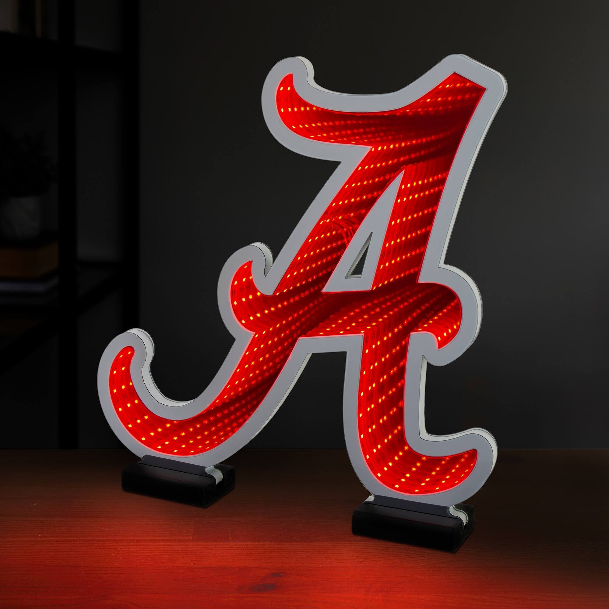 Alt View 2. Sporticulture - Alabama Crimson Tide LED Infinity Logo Light - Multicolor.