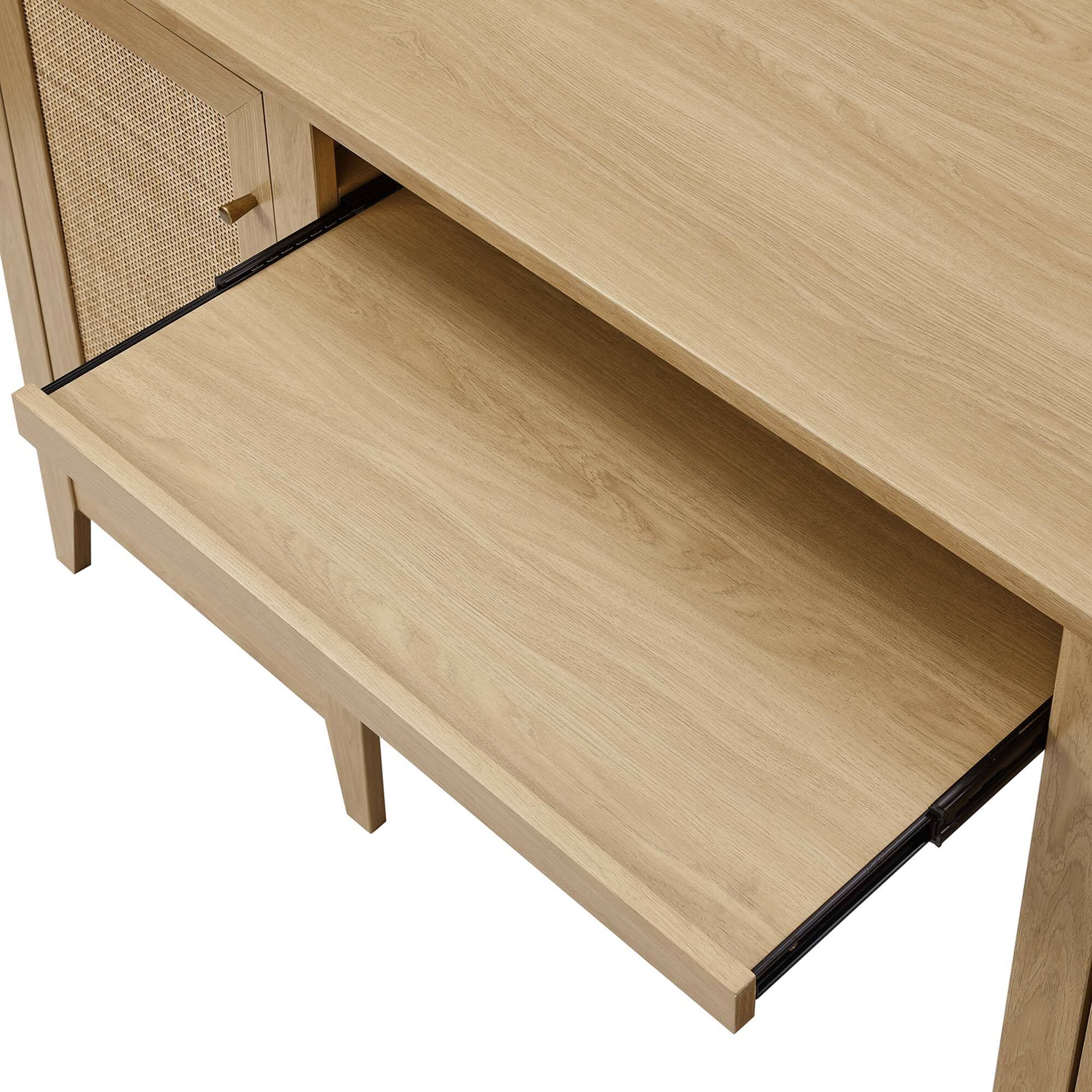 Alt View 5. Modway - Soma 63" Office Desk by Modway - Oak.