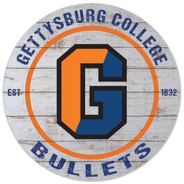 Jardine - Gettysburg Bullets 20'' x 20'' Indoor/Outdoor Weathered Circle Sign - White