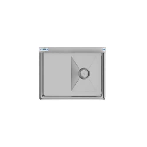 Alt View 5. Koolmore - 25 in. One Compartment Stainless Steel  Sink with Drainboard, Bowl Size 10" x 14" x 10" SA101410-12L3. - Stainless Steel.