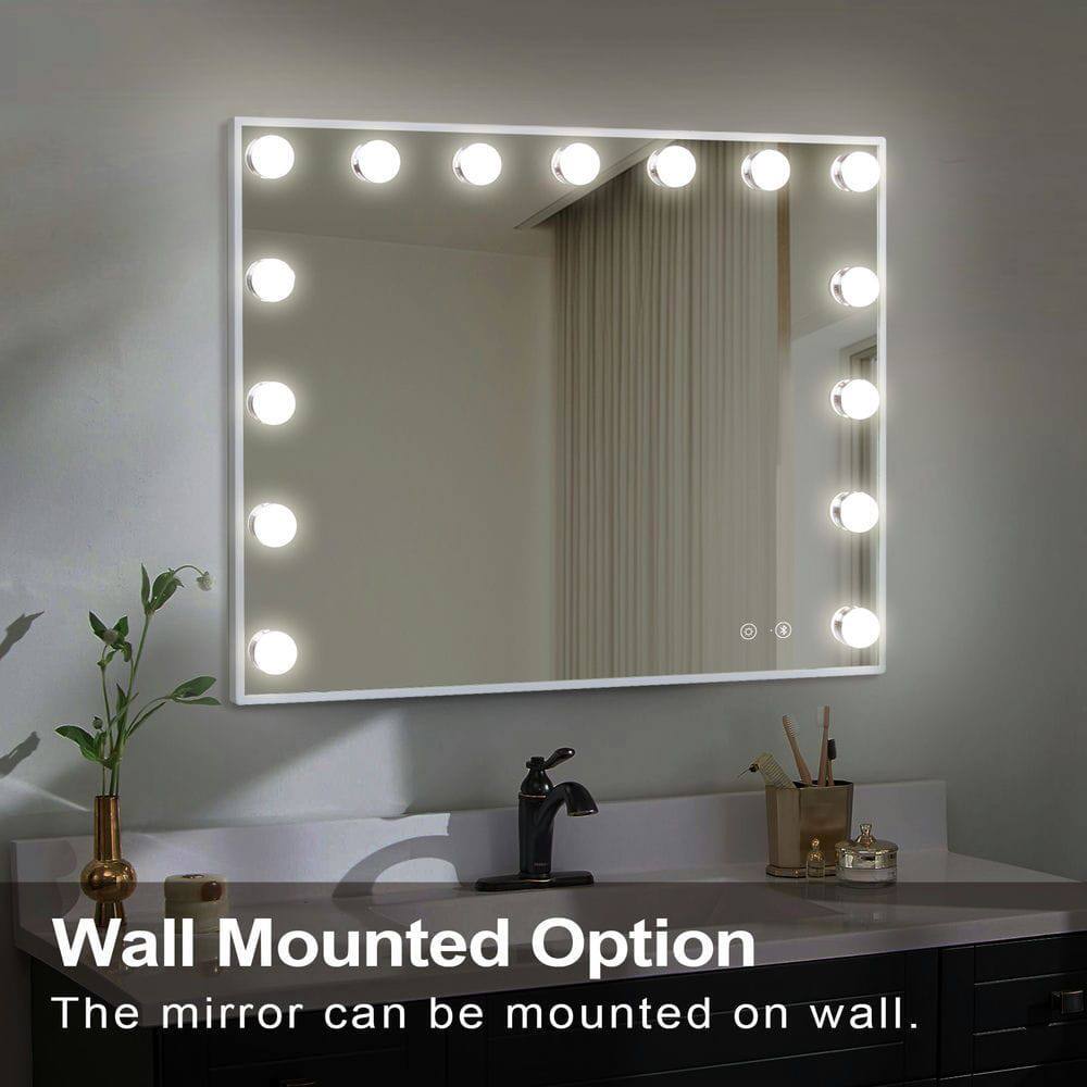 Wall Mounted Option  
The mirror can be mounted on wall.