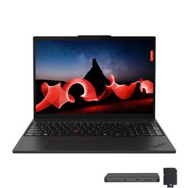Lenovo - ThinkPad 16" FHD+ Laptop,Ryzen AI PRO 370,16GB DDR5,1TB SSD+1TB Dock Set,Backlit,Fingerprint,Win 11 Pro - Black