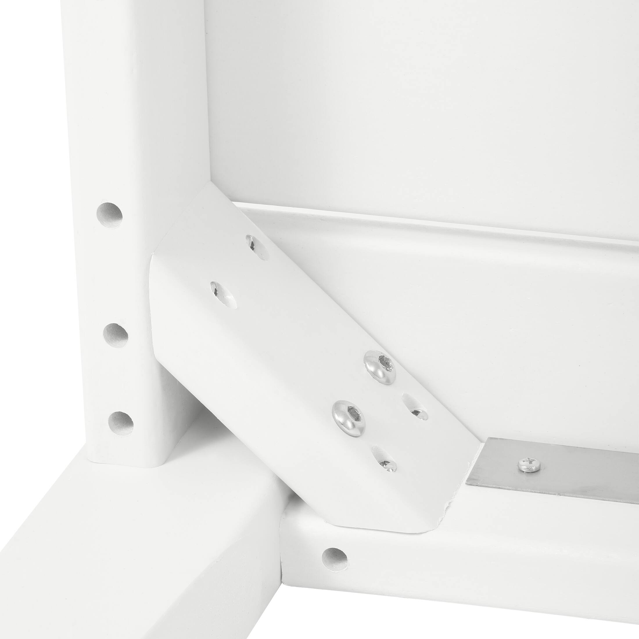 Alt View 4. WestinTrends - WestinTrends Malibu Low Outdoor HDPE Patio Rectangle Coffee Table - White.