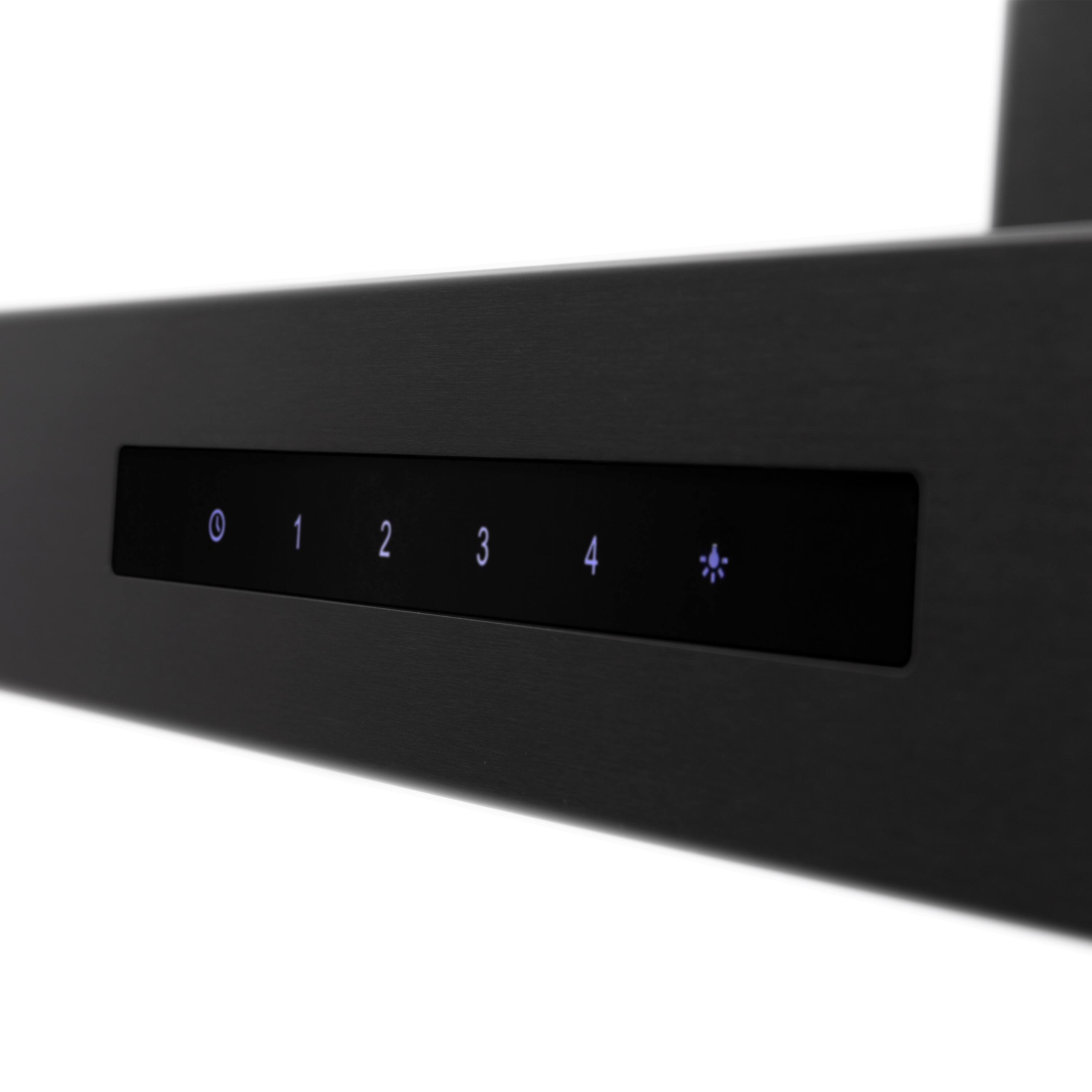 Alt View 2. ZLINE - 36 in. ZLINE CrownSound™Ducted Vent Wall Mount Range Hood in Black Stainless Steel with Built-in Bluetooth Speakers - Black Stainless Steel.
