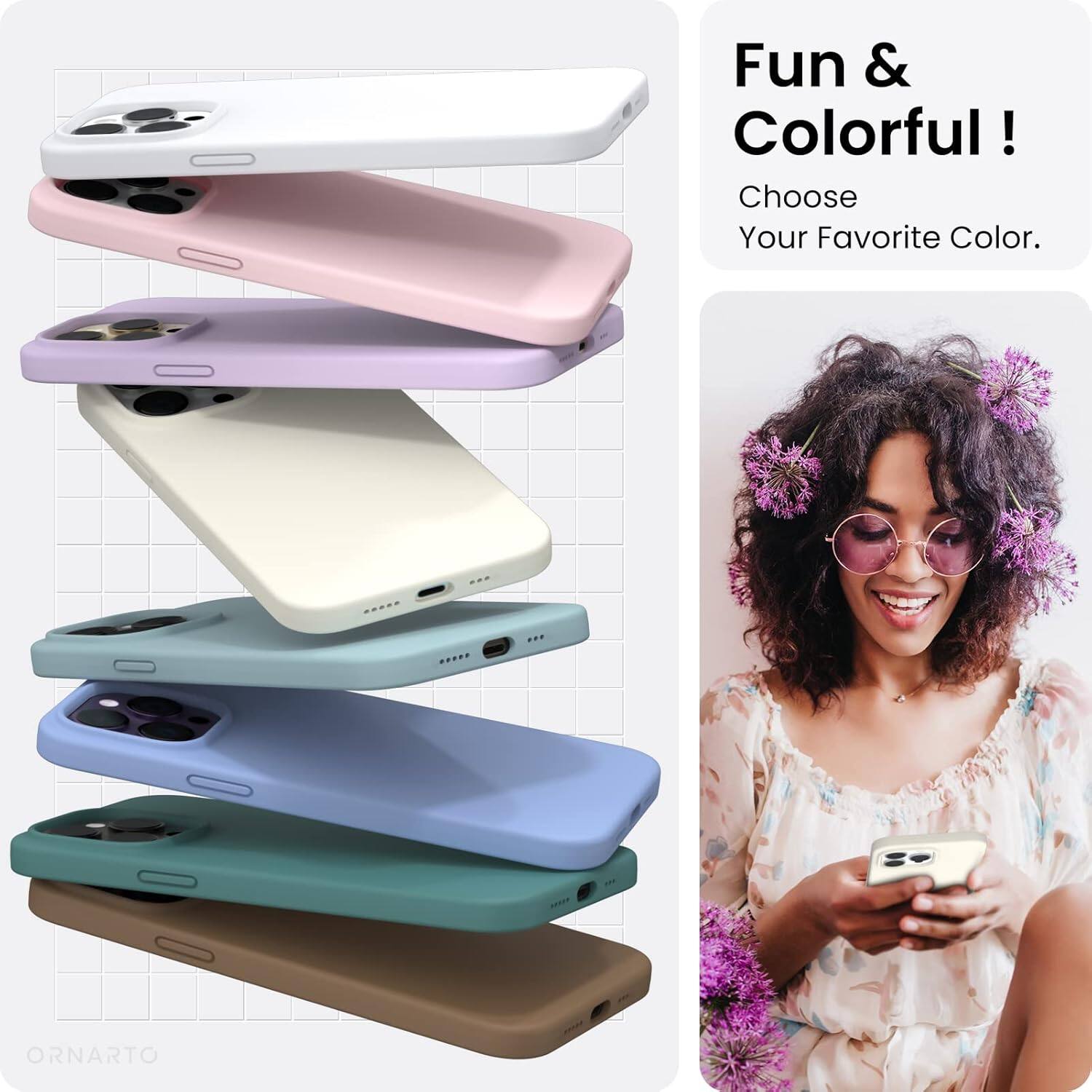 Fun & Colorful! Choose Your Favorite Color. ORNARTO