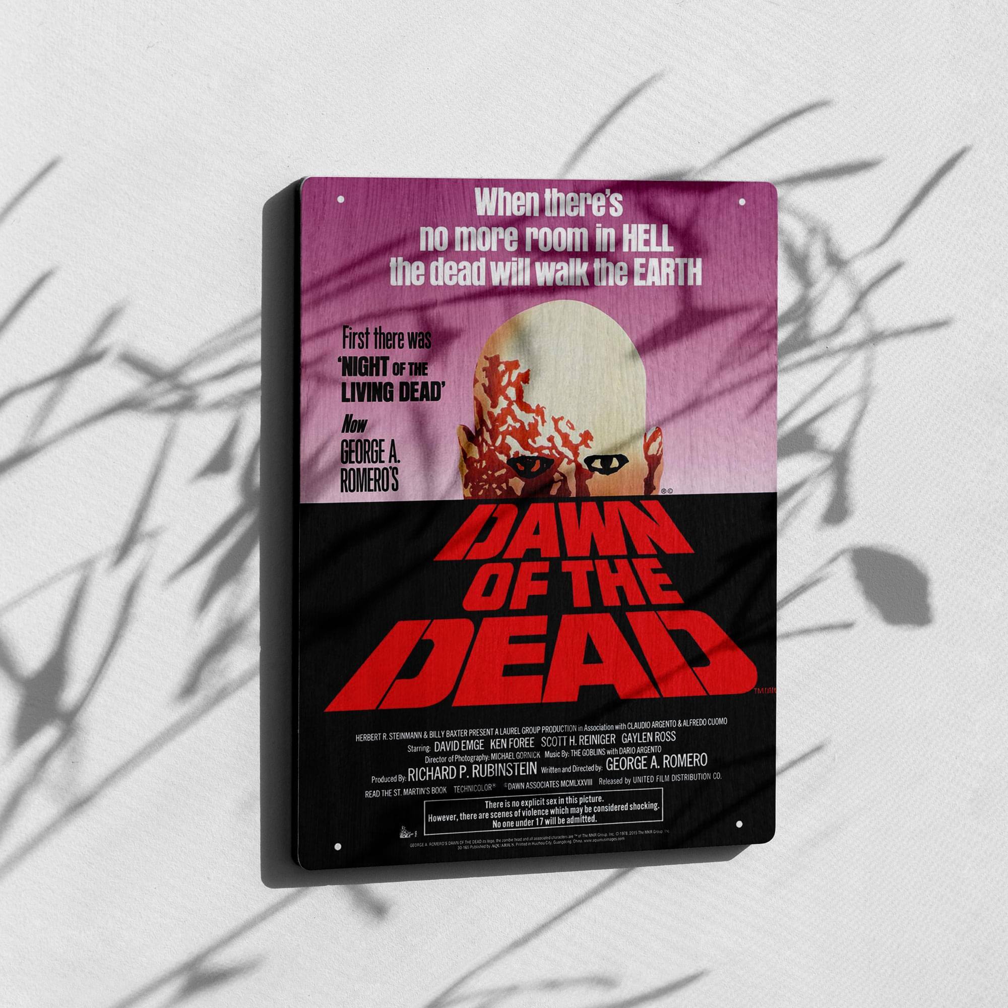 When there's no more room in HELL the dead will walk the EARTH

First there was 'NIGHT OF THE LIVING DEAD' Now GEORGE A ROMERO'S 1 MAWN OF THE DEAD

A EX DC LAUREDO-CMO - LAURE CROUP PRODUCTION - Ansciation MEAE 1 SEMMAN a BLL BAKTERPRESENT GAYLEN ROSS KEN FOREE SCOTT H REINIGER Sterring DAVID EMGE wn DARO SONT SORNLA Bec .e THE CR D Srectal Pelograte MOW ROMERO Sectelly GEORGE A P RUBINSTEIN -ean and Produced & RICHARD Releauel 2 UNITED FM DISTRBUTION aI DARN ASSOCIATES VCMLKE TNS BOK NECHCOLO a I a M esplcit O a d picture.

There comidered shocking of aioletce which e De Nower tans ane NS on under  wll  admitted No