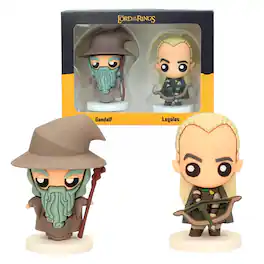 SD Toys - The Lord Of The Rings Gandalf and Legolas 2.5-Inch Pokis Mini Figure Set - Gray