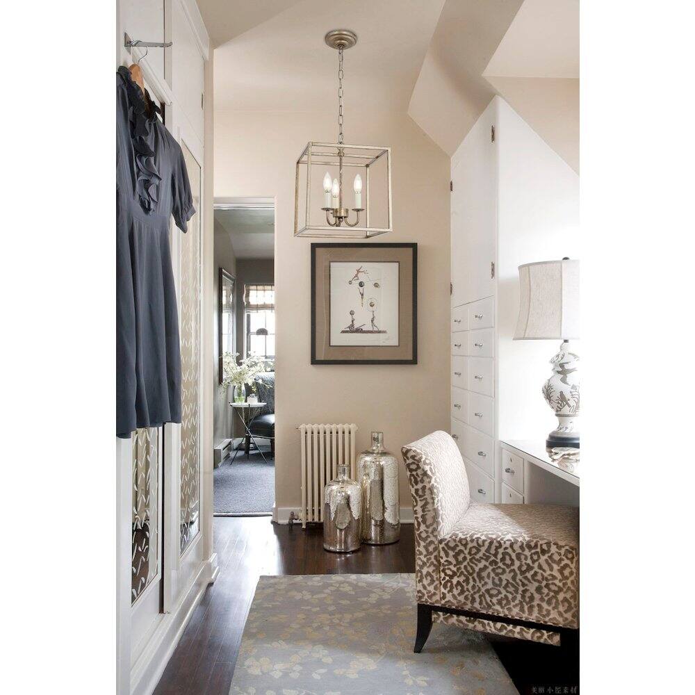 Alt View 8. Living District - Eclipse 3 Light Vintage Silver Pendant - Vintage Silver.