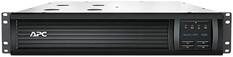 Front. APC - Smart-UPS, Line Interactive, 1500VA, Rackmount 2U, 120V, 6x NEMA 5-15R outlets, SmartConnect Port+SmartSlot, AVR, LC - BLACK.