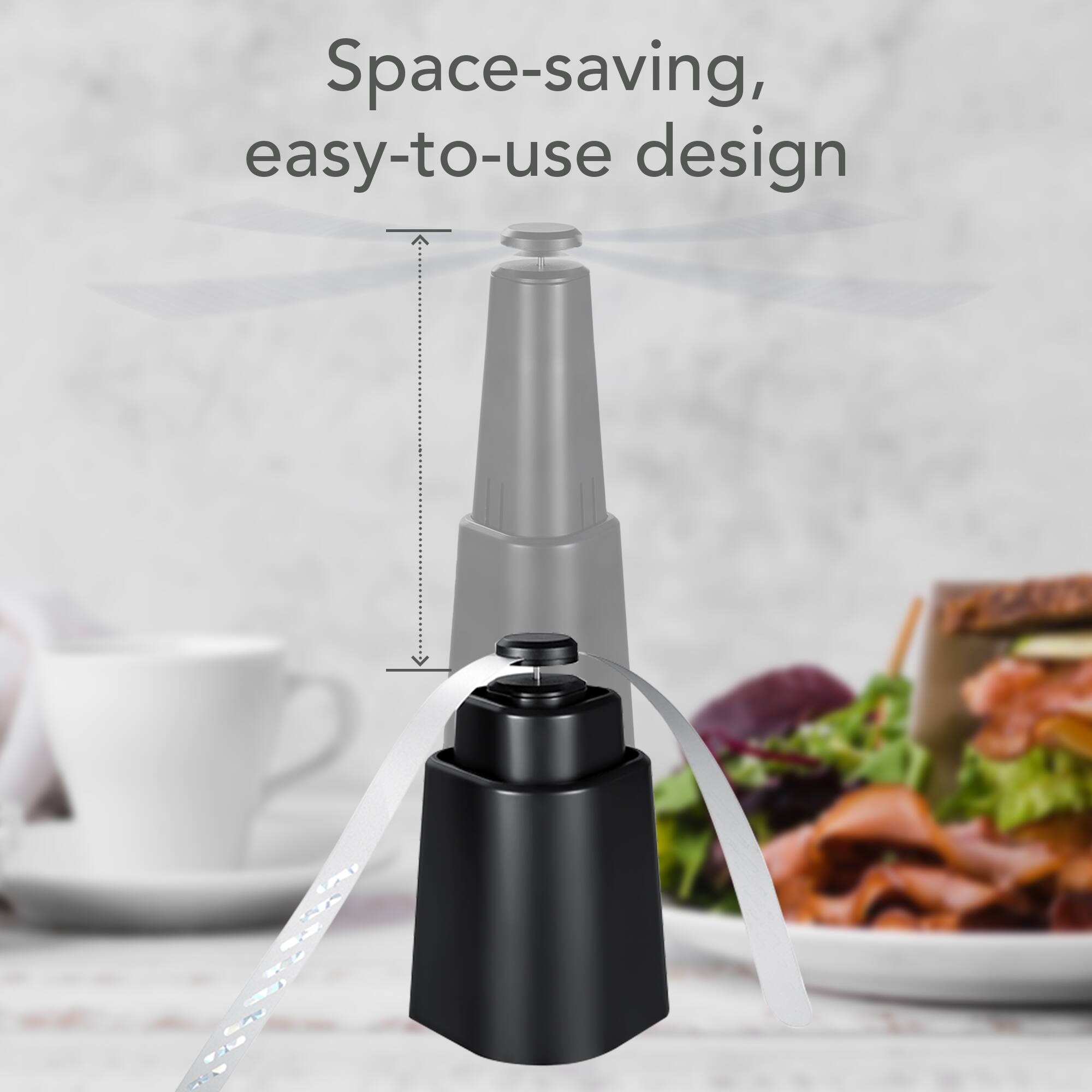 Space-saving, easy-to-use design