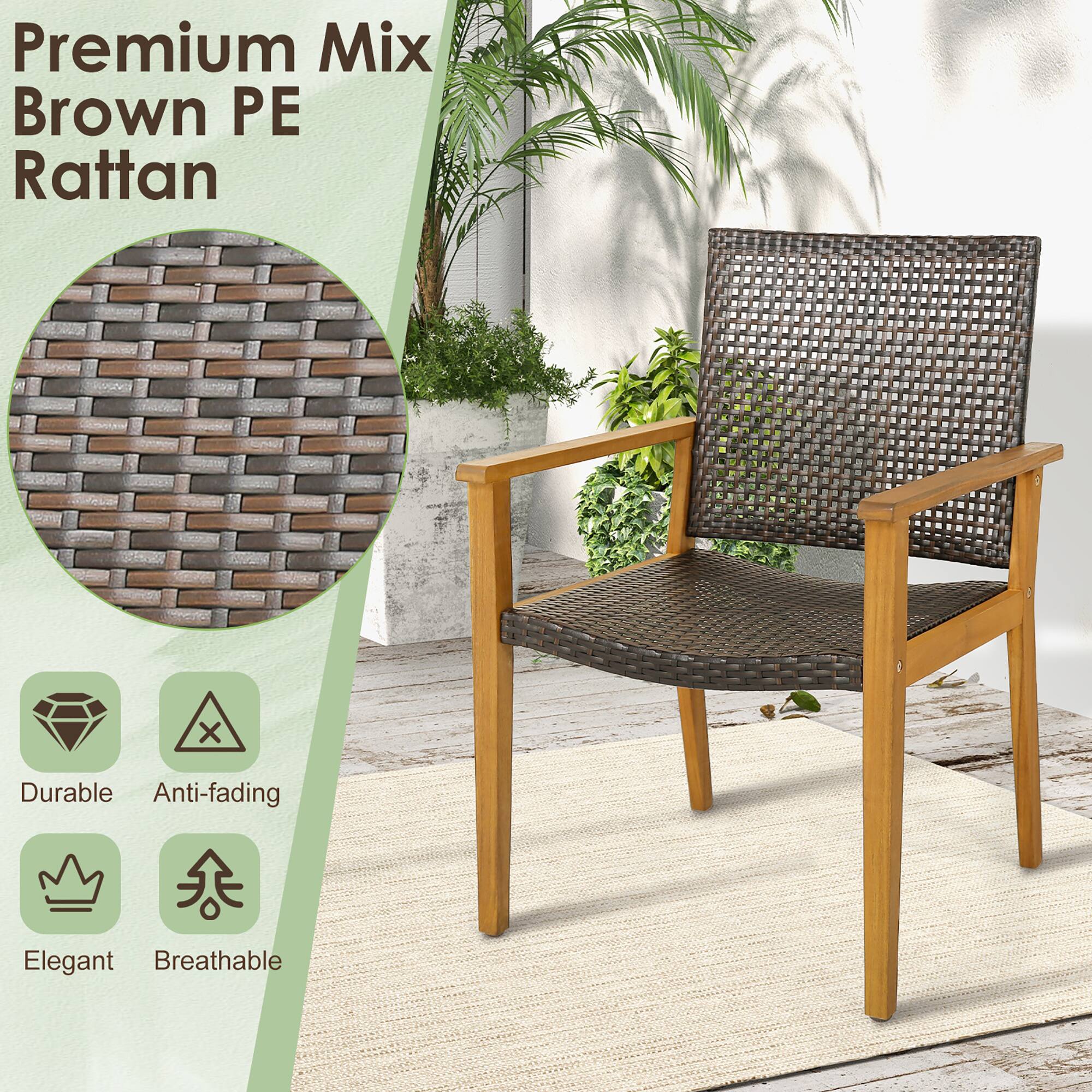 Premium Mix Brown PE Rattan

- Durable
- Anti-fading
- Elegant
- Breathable