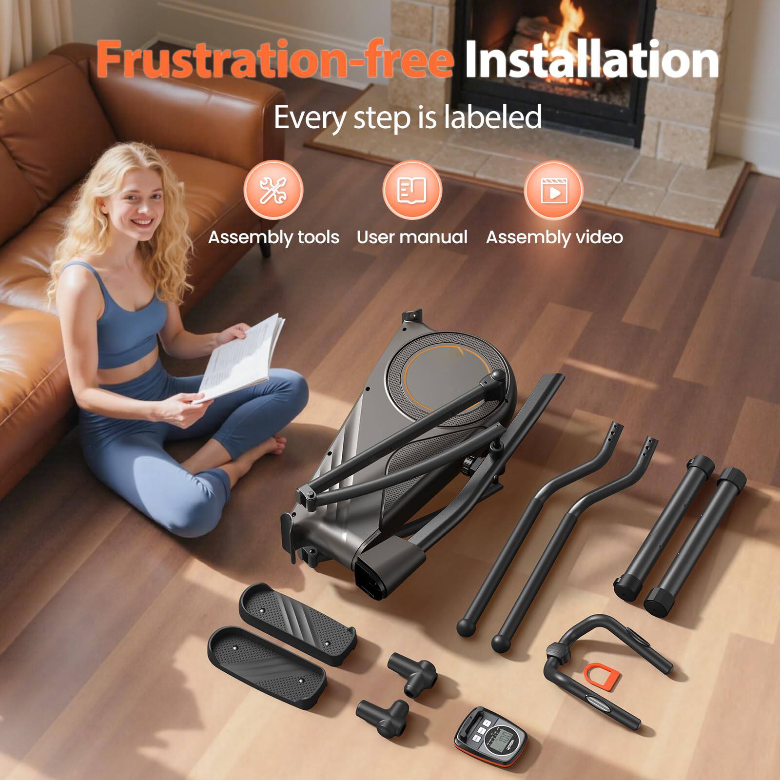 Frustration-free Installation
Every step is labeled
Assembly tools
User manual
Assembly video
