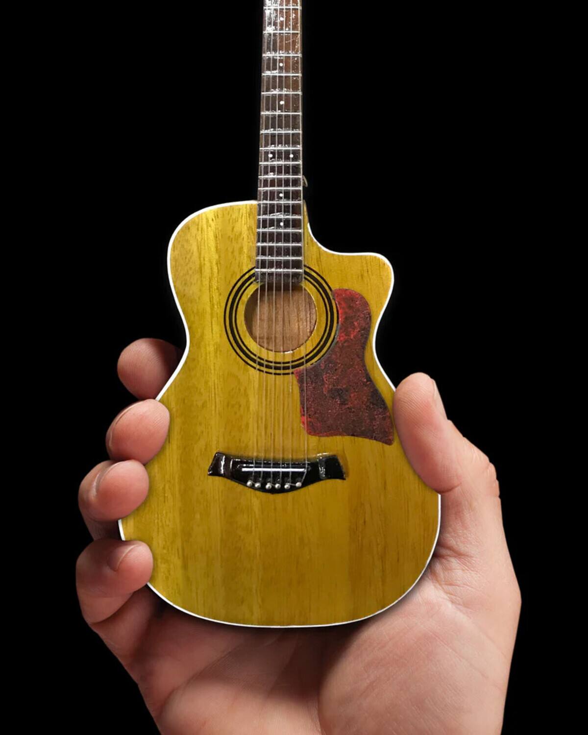 Alt View 2. Axe Heaven - Axe Heaven Spruce Top Cutaway Acoustic Miniature Guitar AC-004   - COLLECTIBLES - Multicolor.