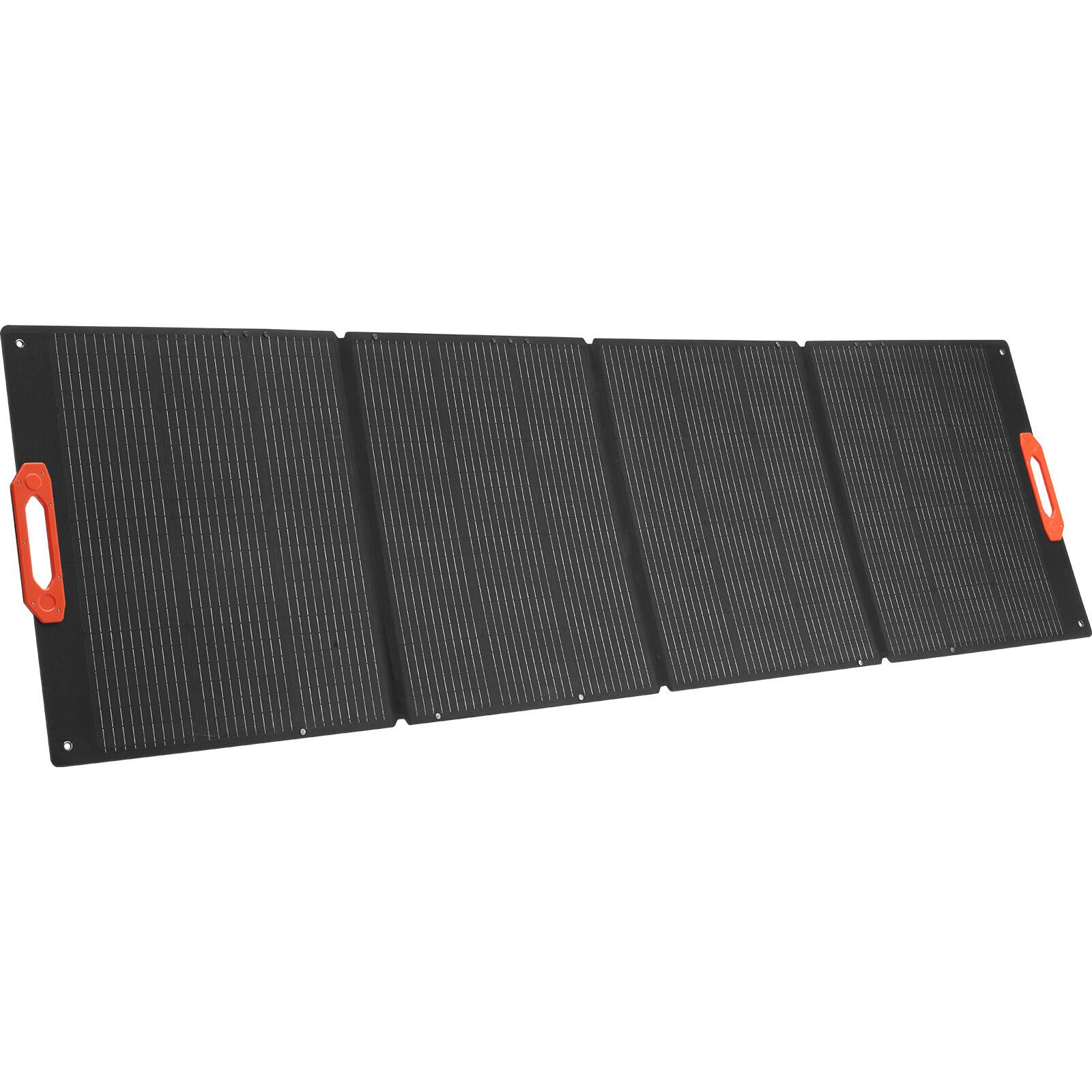 Alt View 5. VEVOR - 300W Foldable Monocrystalline Solar Panel, 23% High-Efficiency Portable Mono Solar Panel Charger with MC4 Output - Black.