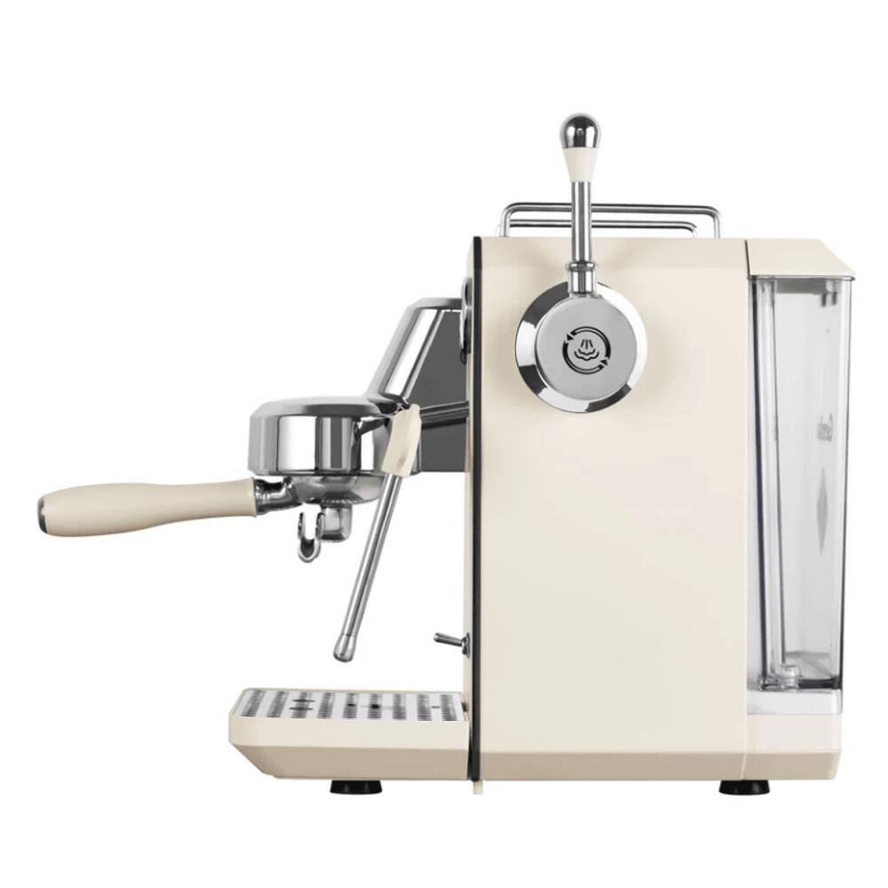 Angle. Plum Chef - Semi-Automatic Espresso Machine 15 Bar 1450W Coffee Maker with Milk Frother Ivory White - Ivory White.