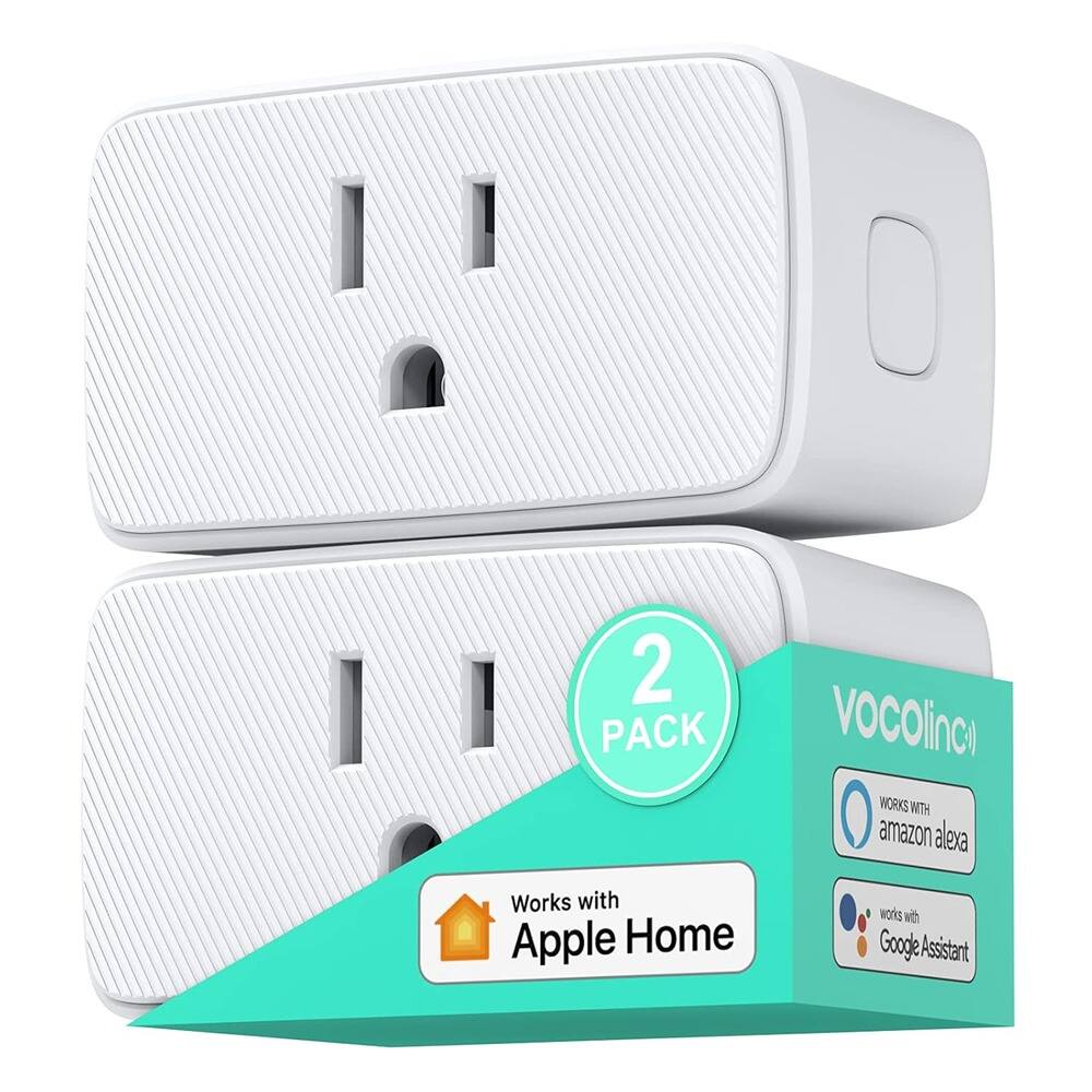 2 PACK Vocolinc
Works with Amazon Alexa
Works with Apple Home
Works with Google Assistant