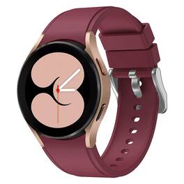 StrapsCo - Active Band Silicone Rubber Watch Strap For Samsung Galaxy Watch 6 - Wine Red