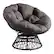 Angle. OSP Home Furnishings - Papasan Chair - Gray.