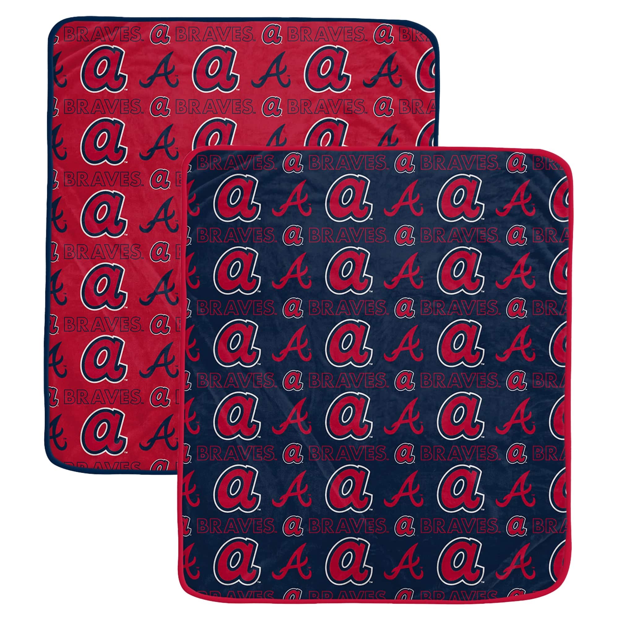 Pegasus - Atlanta Braves 60- x 70- Home & Away Two-Piece Blanket Set - Multicolor